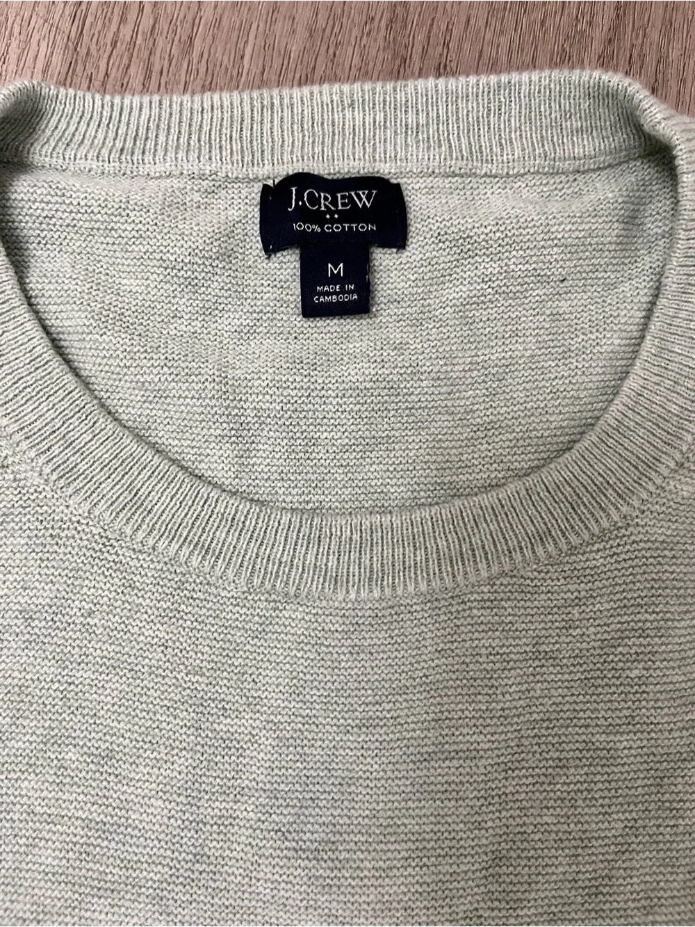 J. Crew Men's Crewneck Sweater in Sage Green